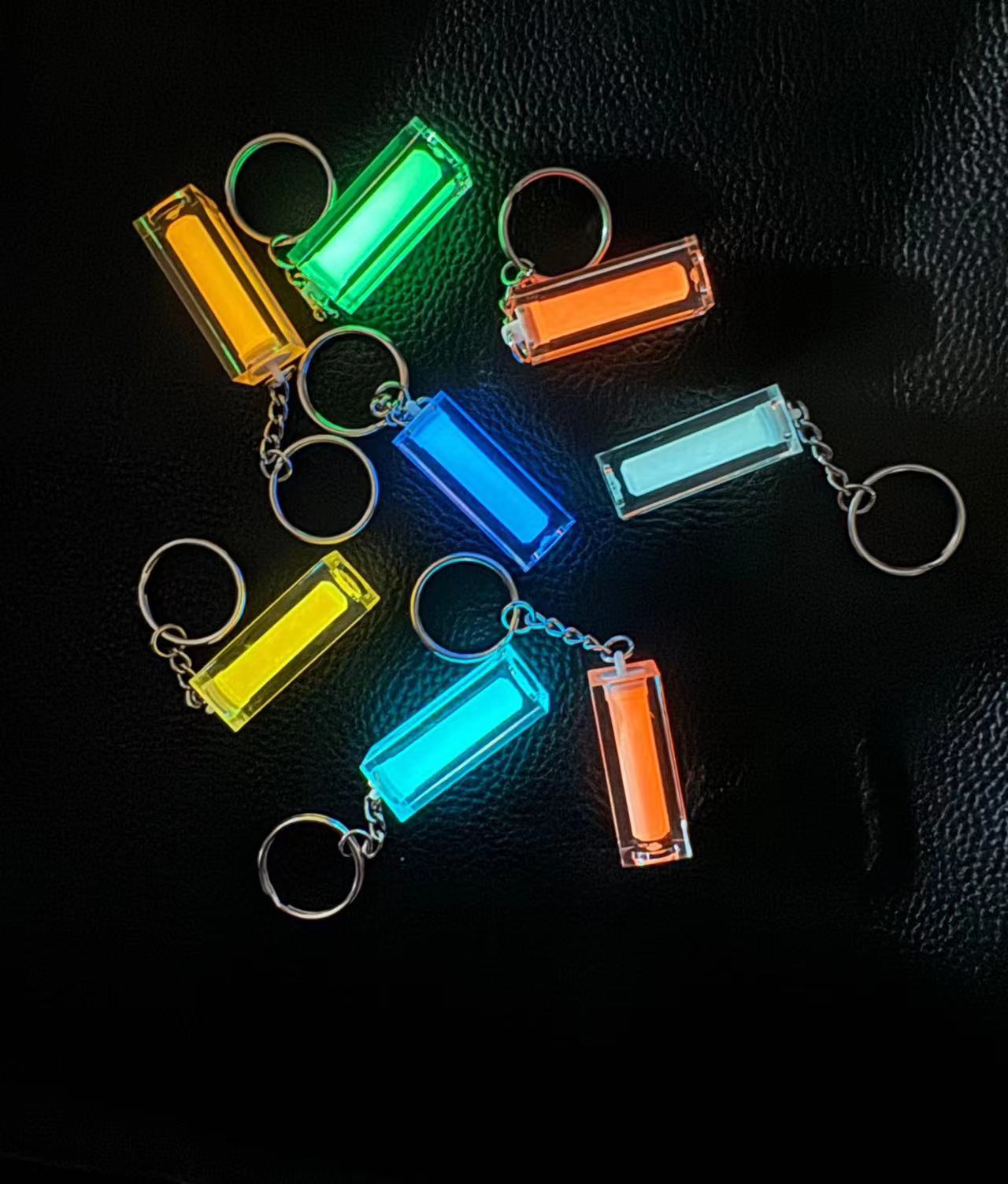 Tritium Gas Tube - Nightglow Pendant Key Bag, não Tritium