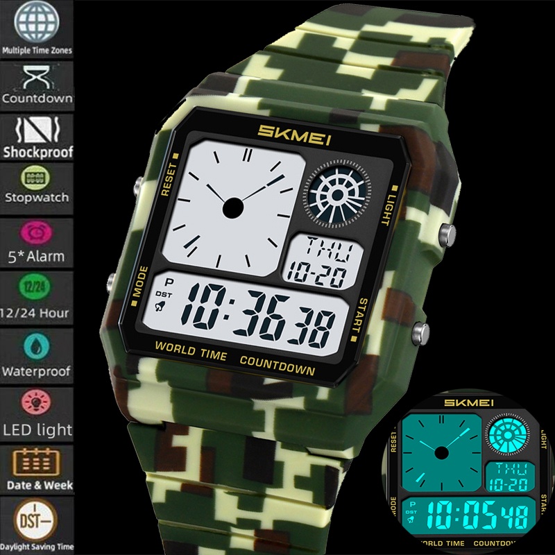 Tide Watch Surf - Skmei 5 despertador masculino militar esportes