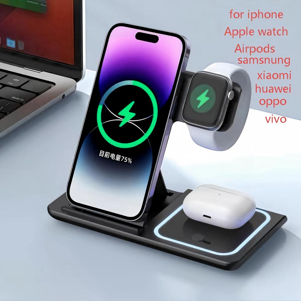 Smartwatch Watches Compatible With Iphone - Suporte Carregador Sem Fio 3 em