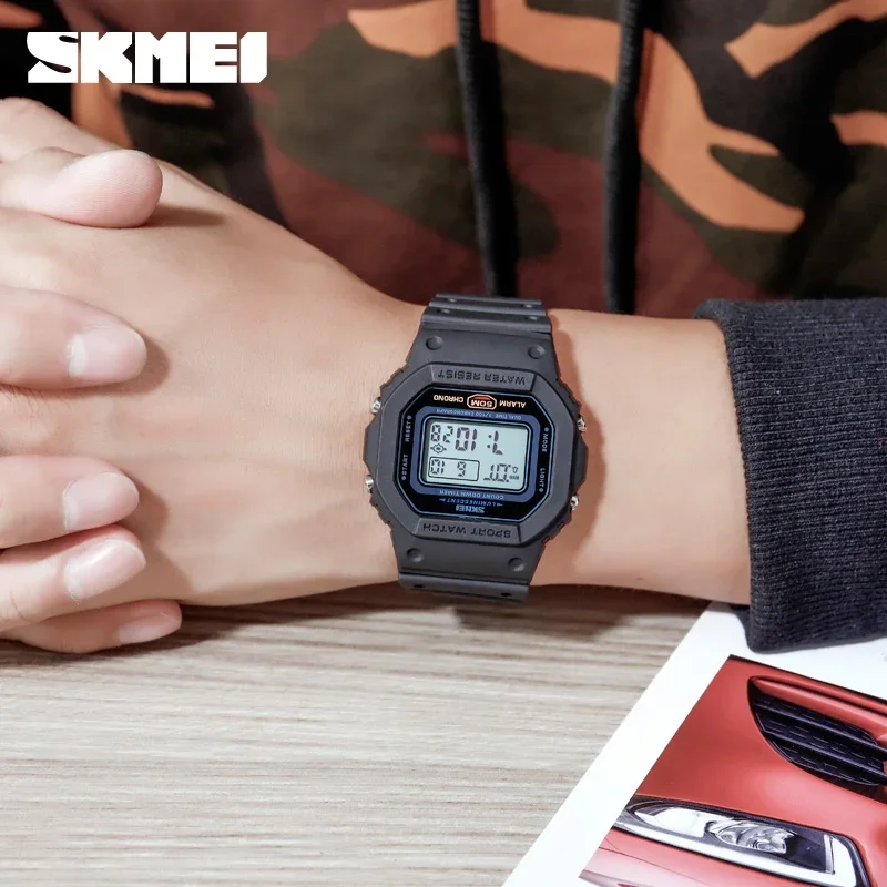 Tide Watch Surf - Skmei 1628 luxo digital relógios masculinos