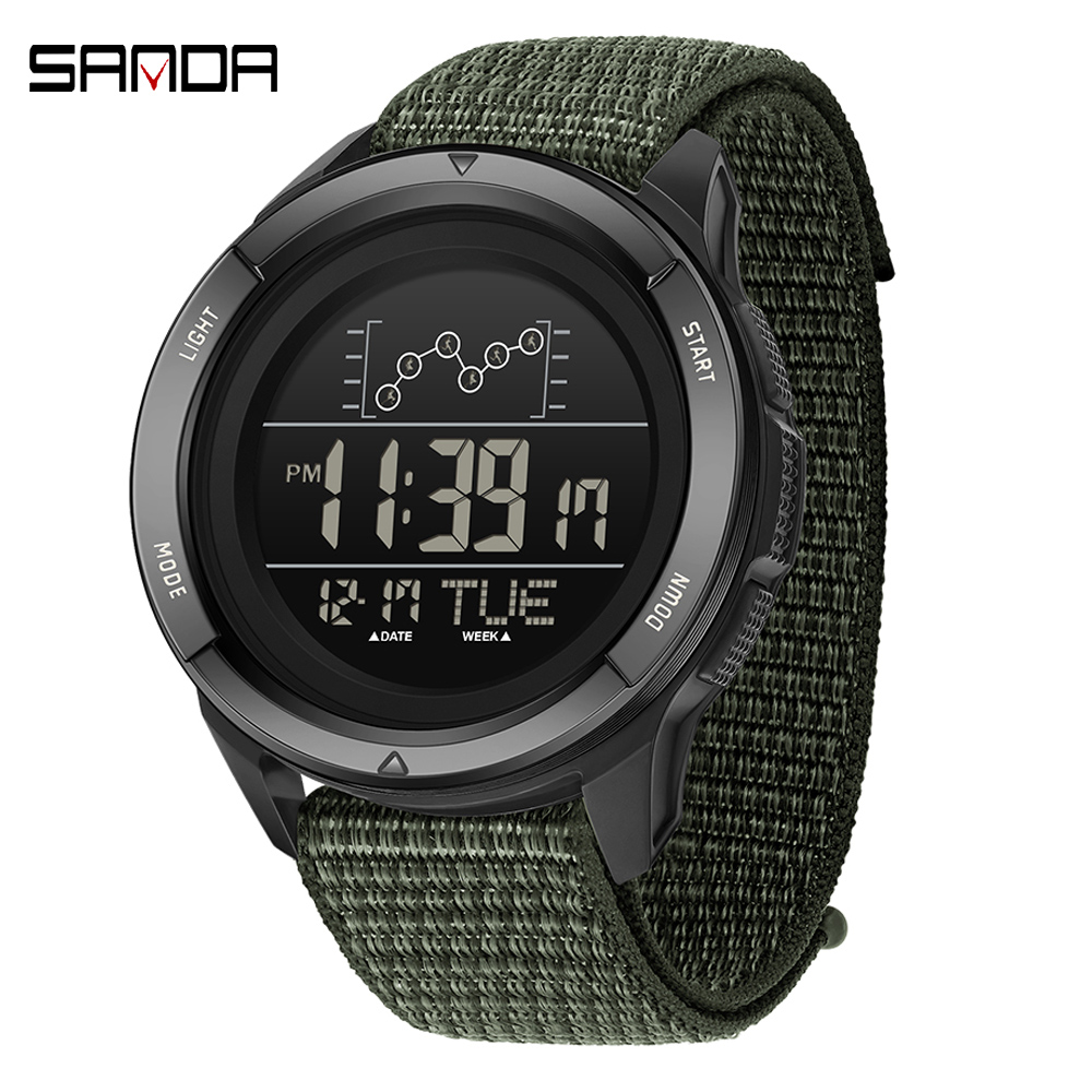 Tide Watch Surf - SANDA Relógio Eletrônico Pulseira de Nylon