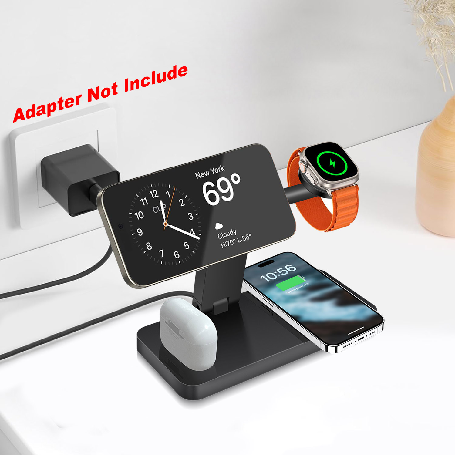 Smartwatch Watches Compatible With Iphone - Carregador Magnético Sem Fio 4 em