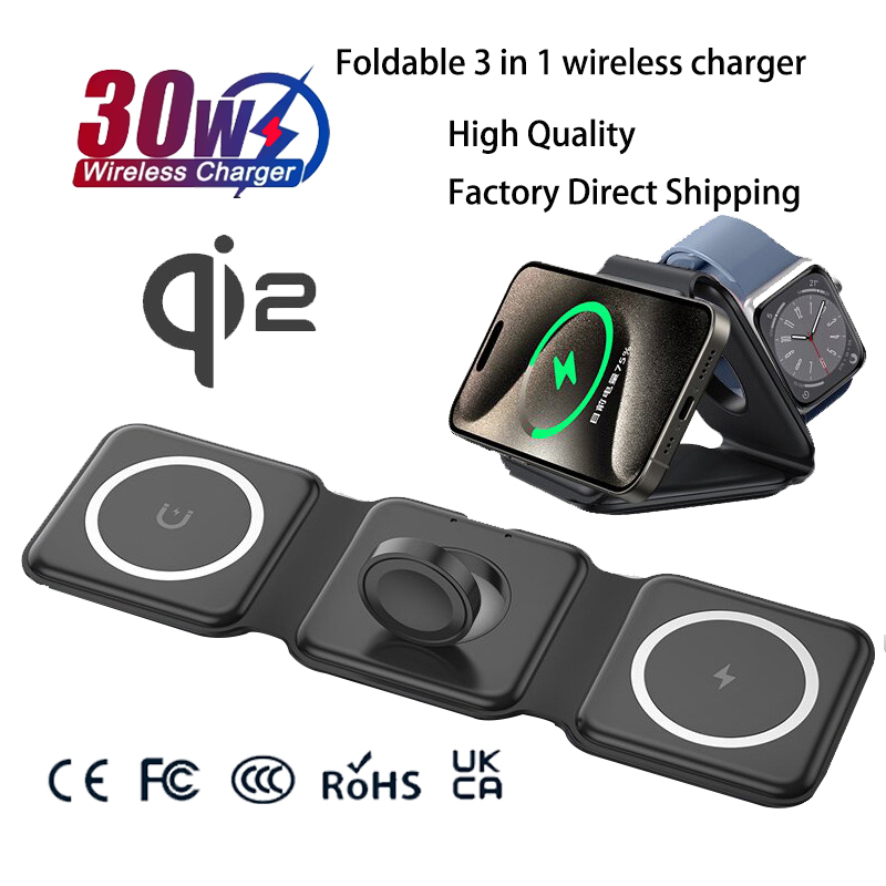 Smartwatch Watches Compatible With Iphone - Estação de Carregamento Magnética Universal Qi2