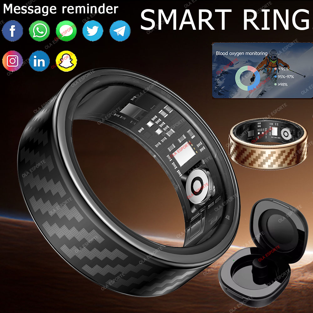Smartwatch Health Watches For Women - Mais novo anel inteligente chamada mensagem