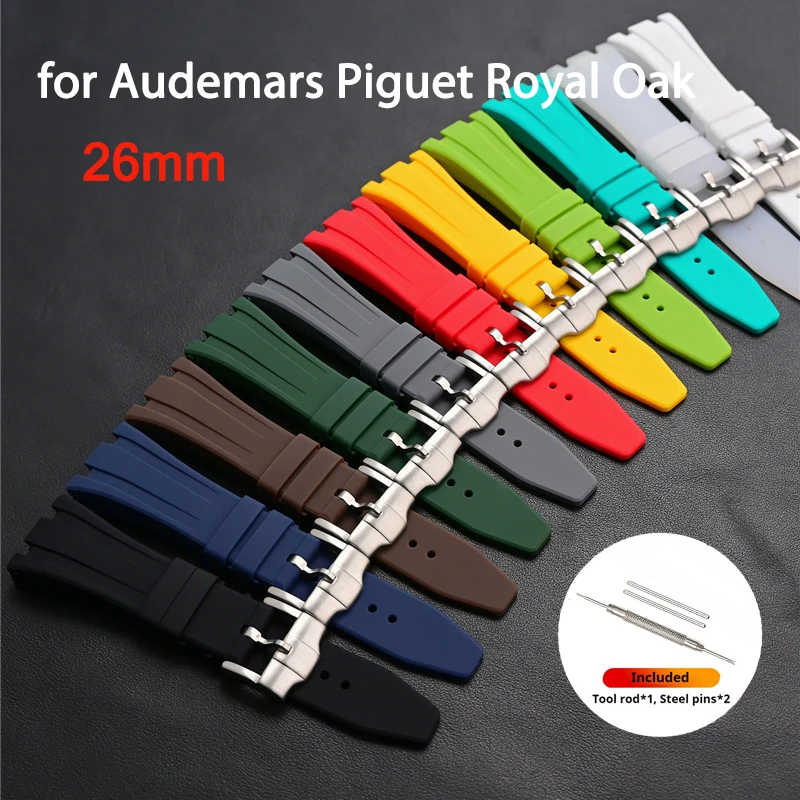 Audemars Piguet Watch Royal Oak Offshore - Pulseira de Borracha de 26mm para