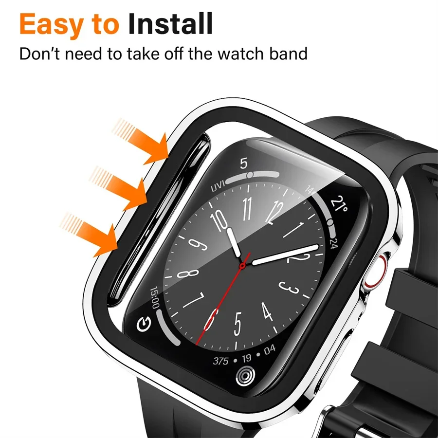 Vidro + capa para apple watch  - Smartwatch Watches Girls avaliação e preço