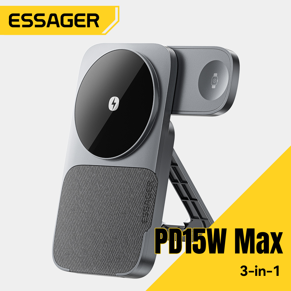 Essager 3-em-1 portátil dobráv - Smartwatch Watches Compatible With Iphone avaliação e preço