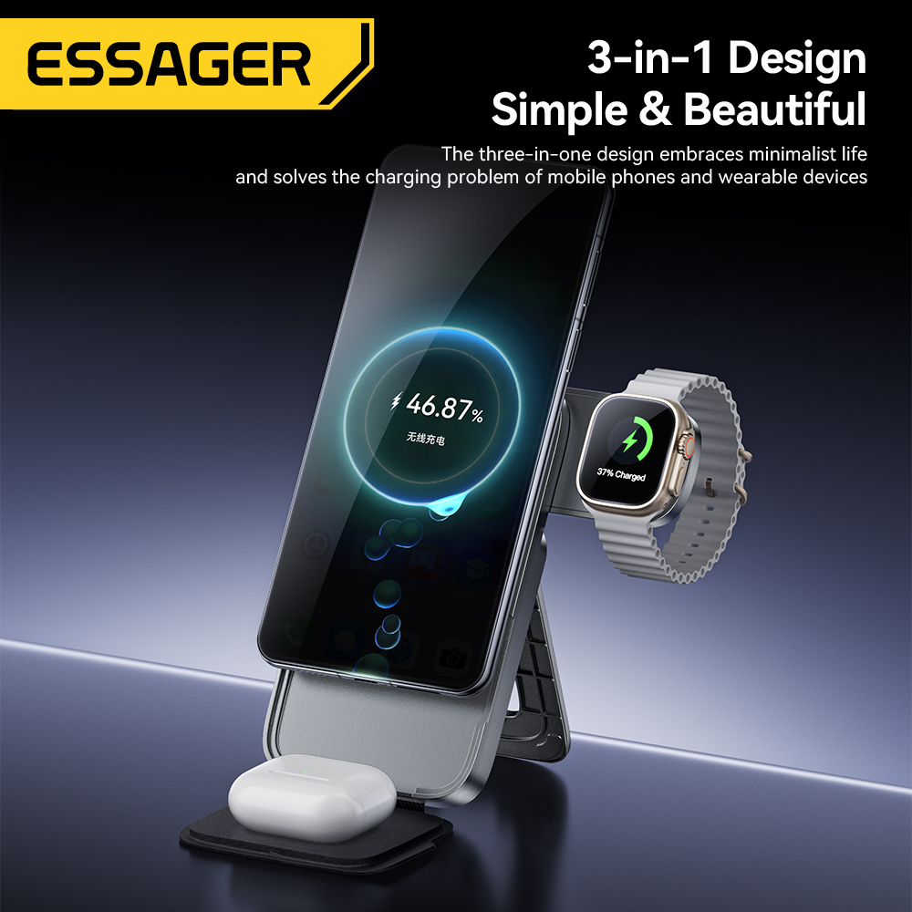 Essager Suporte de carregador  - Smartwatch Watches Compatible With Iphone avaliação e preço