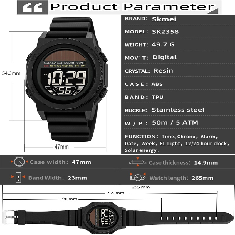 Skmei relógios digitais de ene - Tide Watch Surf avaliação e preço