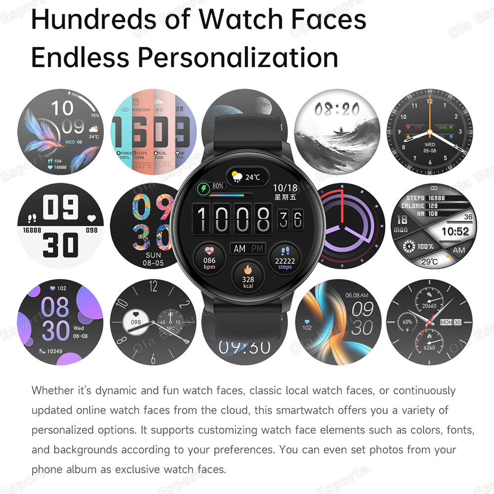 Novo esportes relógio intelige - Smartwatch Health Watches For Women avaliação e preço