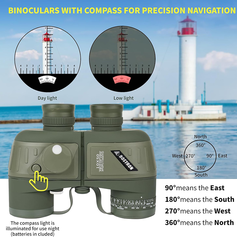 Binóculos 10x50 Marinhos Milit - Tide Watch Surf avaliação e preço