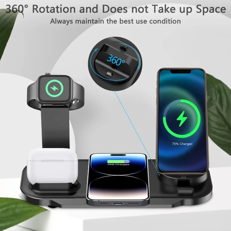 Carregador Sem Fio 7 em 1 com  - Watches Smartwatch Samsung avaliação e preço
