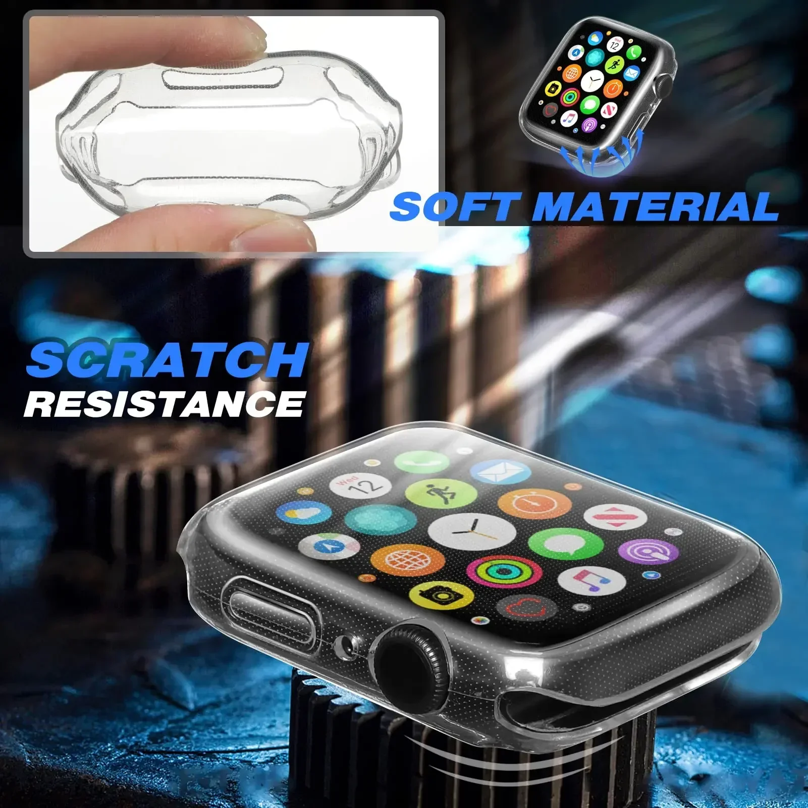 Capa para apple watch case 44m - Smartwatch Watches Girls avaliação e preço