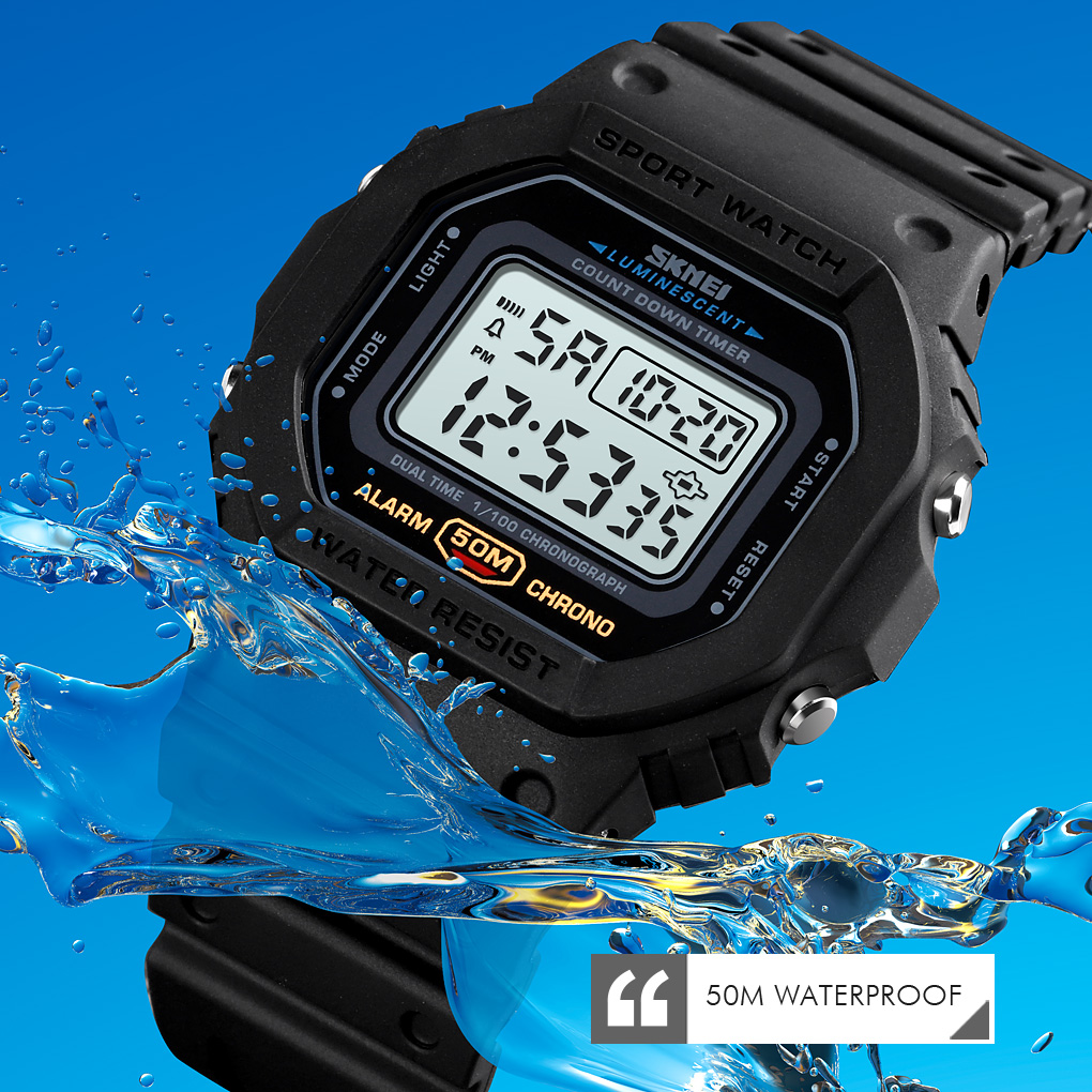 Skmei-Relógio Masculino Multif - Tide Watch Surf avaliação e preço