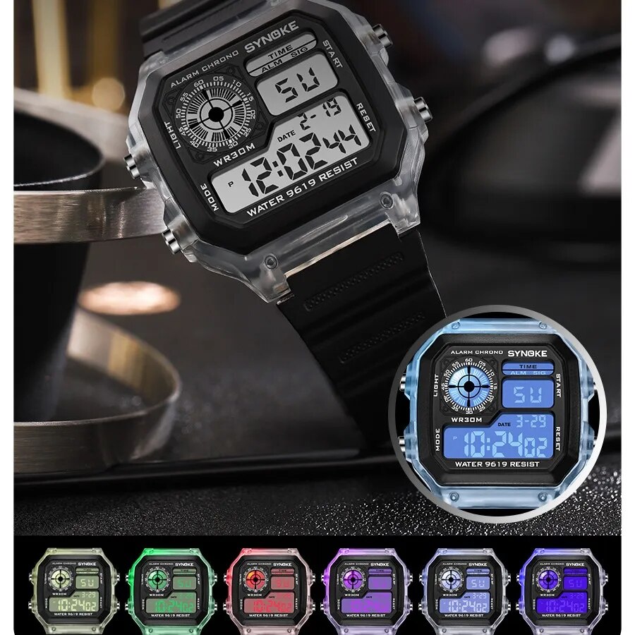 SYNOKE-Digital relógios para h - Tide Watch Surf avaliação e preço