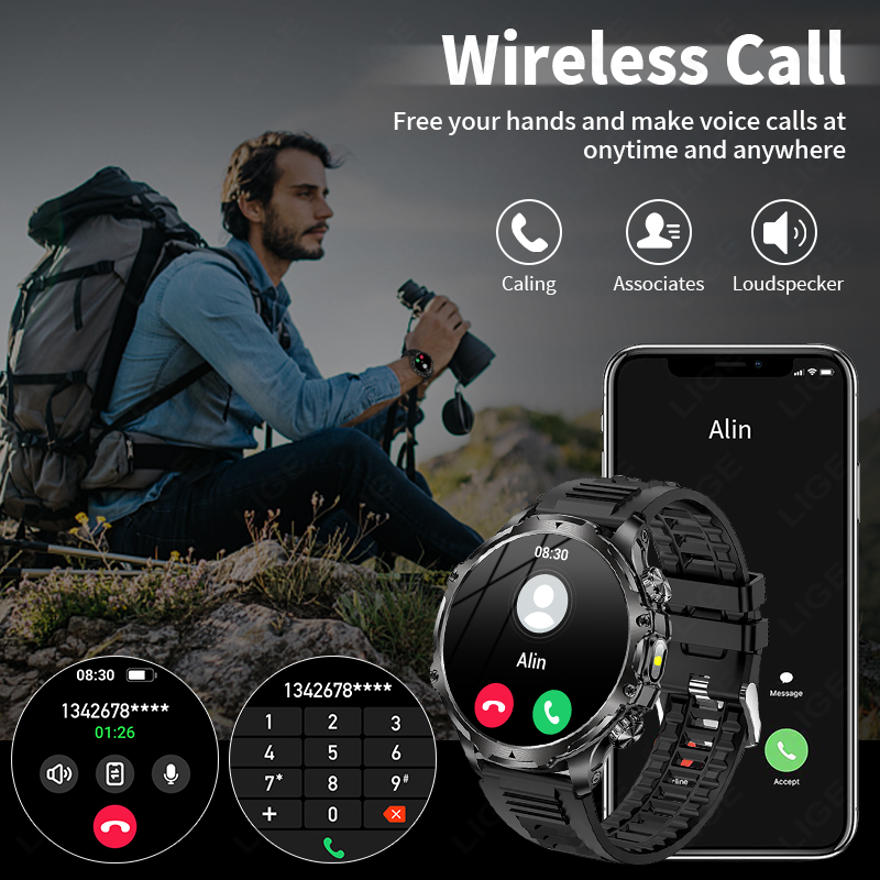 Lige smartwatch militar mascul - Smartwatch Timex Watches For Men avaliação e preço
