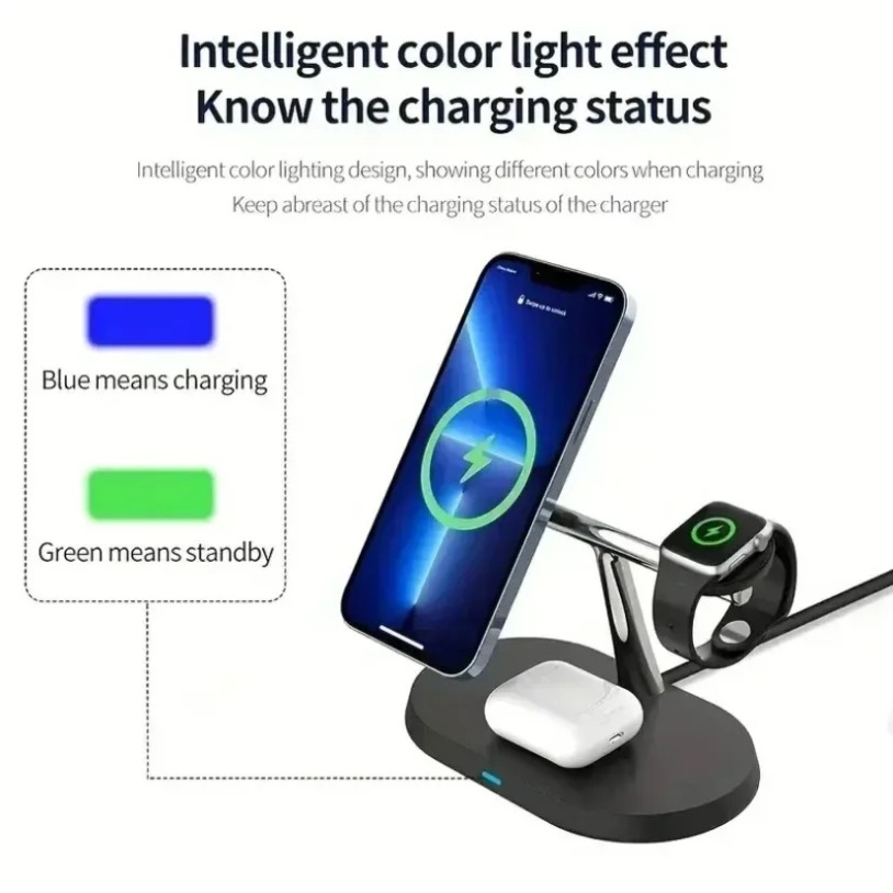 Carregador Magnético Sem Fio 3 - Smartwatch Watches Compatible With Iphone avaliação e preço