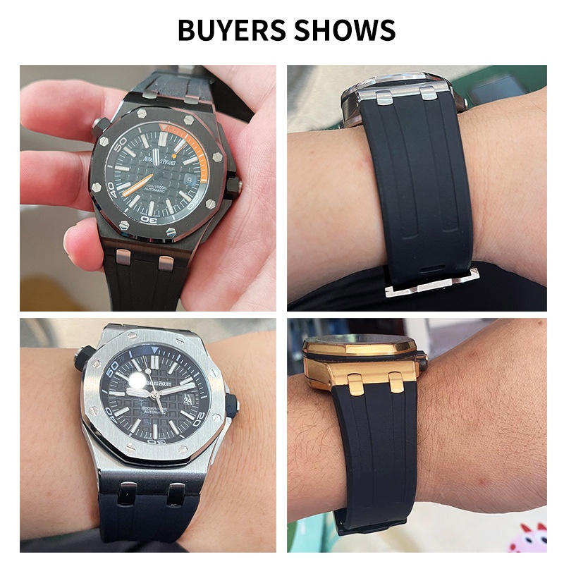 Pulseira de Relógio de Borrach - Audemars Piguet Watch Royal Oak Offshore avaliação e preço