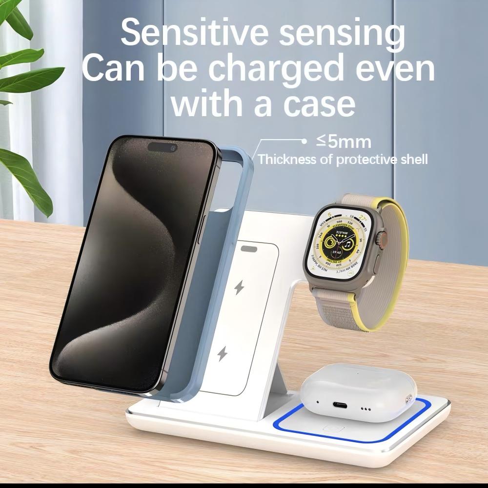 Suporte Carregador Sem Fio 3 e - Smartwatch Watches Compatible With Iphone avaliação e preço