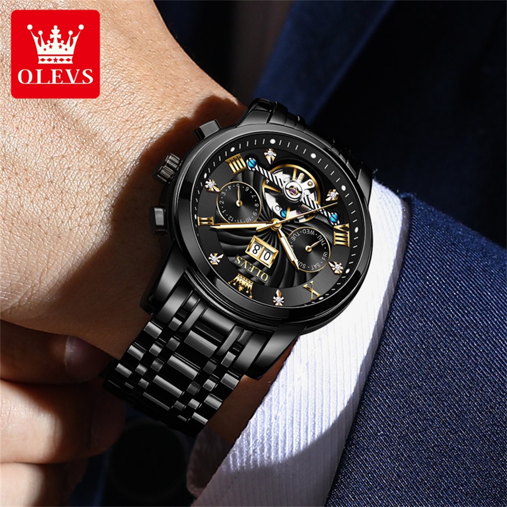 Olevs relógios masculinos clás - Rolex Watch Daytona avaliação e preço