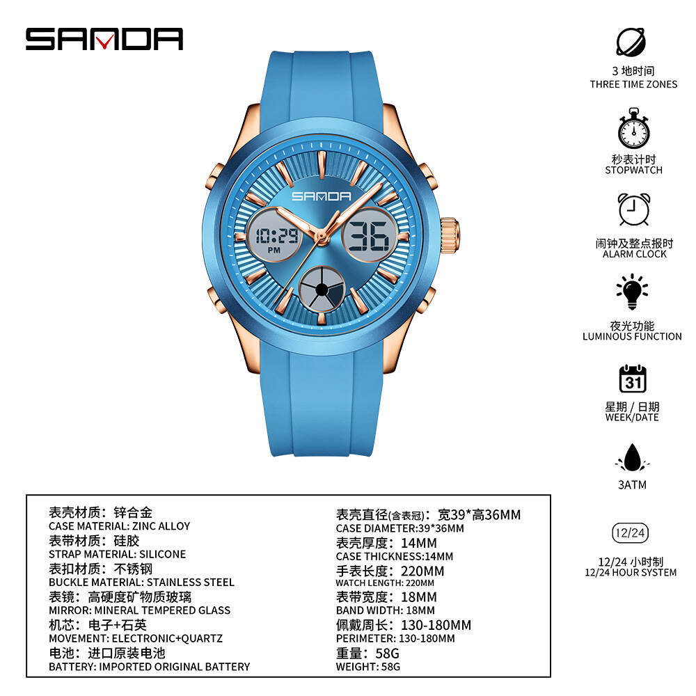 Relógio eletrônico SANDA lumin - Smartwatch Watches Girls avaliação e preço