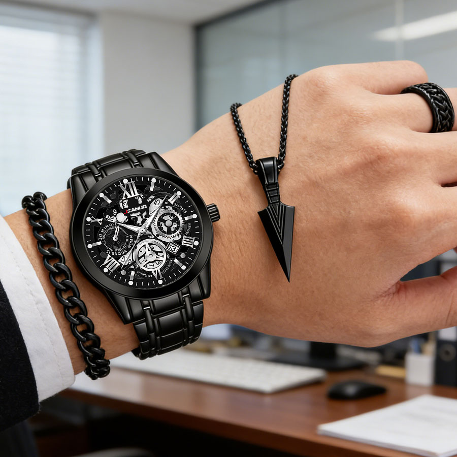 Relógio de Luxo Masculino com  - Smartwatch Ring Watches avaliação e preço