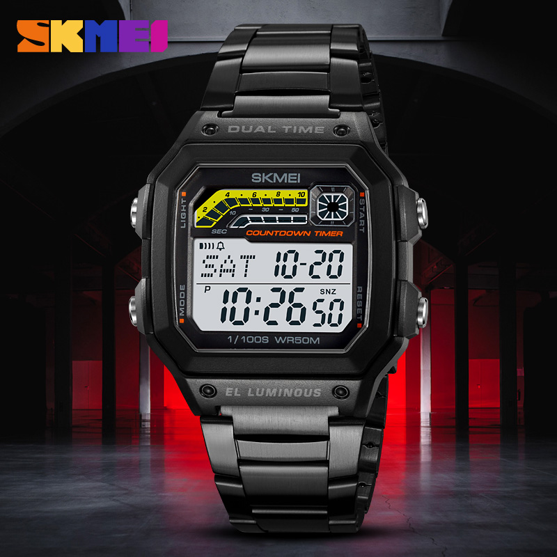 SKMEI-Relógio digital impermeá - Tide Watch Surf avaliação e preço