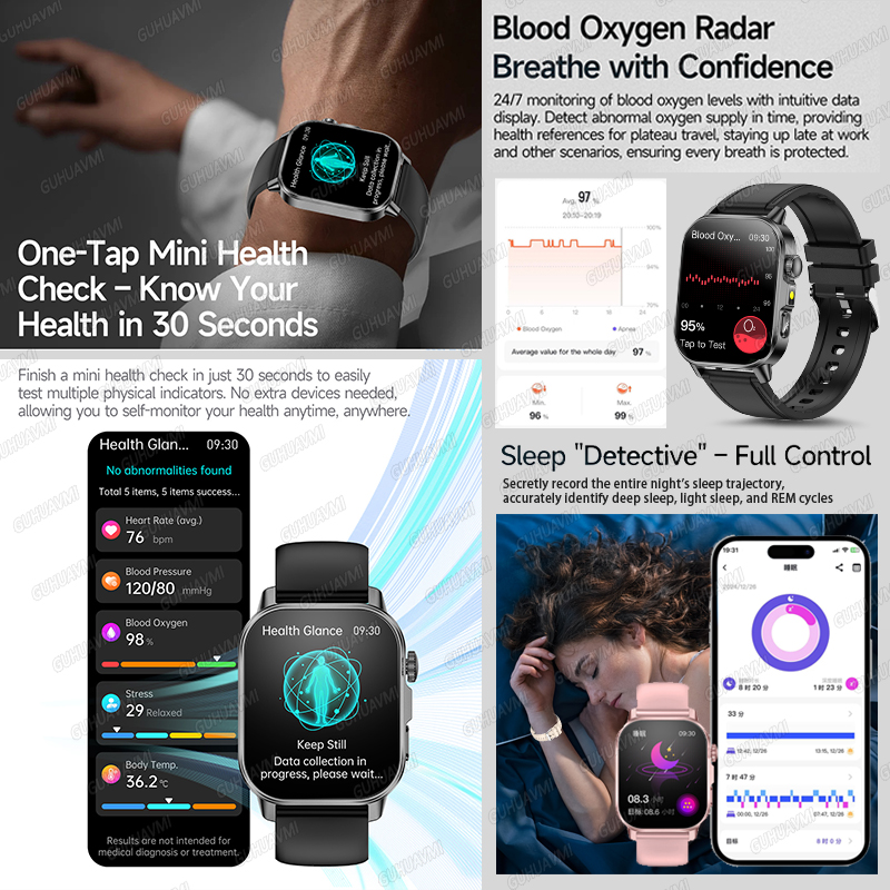 Novo Relógio Inteligente de Sa - Smartwatch Health Watches For Women avaliação e preço