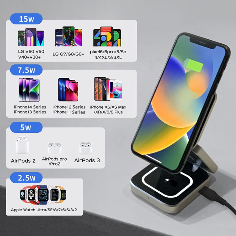 Estação de carregamento rápido - Smartwatch Watches Compatible With Iphone avaliação e preço