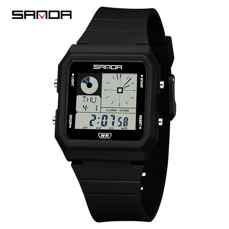 Sanda 2216 moda relógio eletrô - Tide Watch Surf avaliação e preço