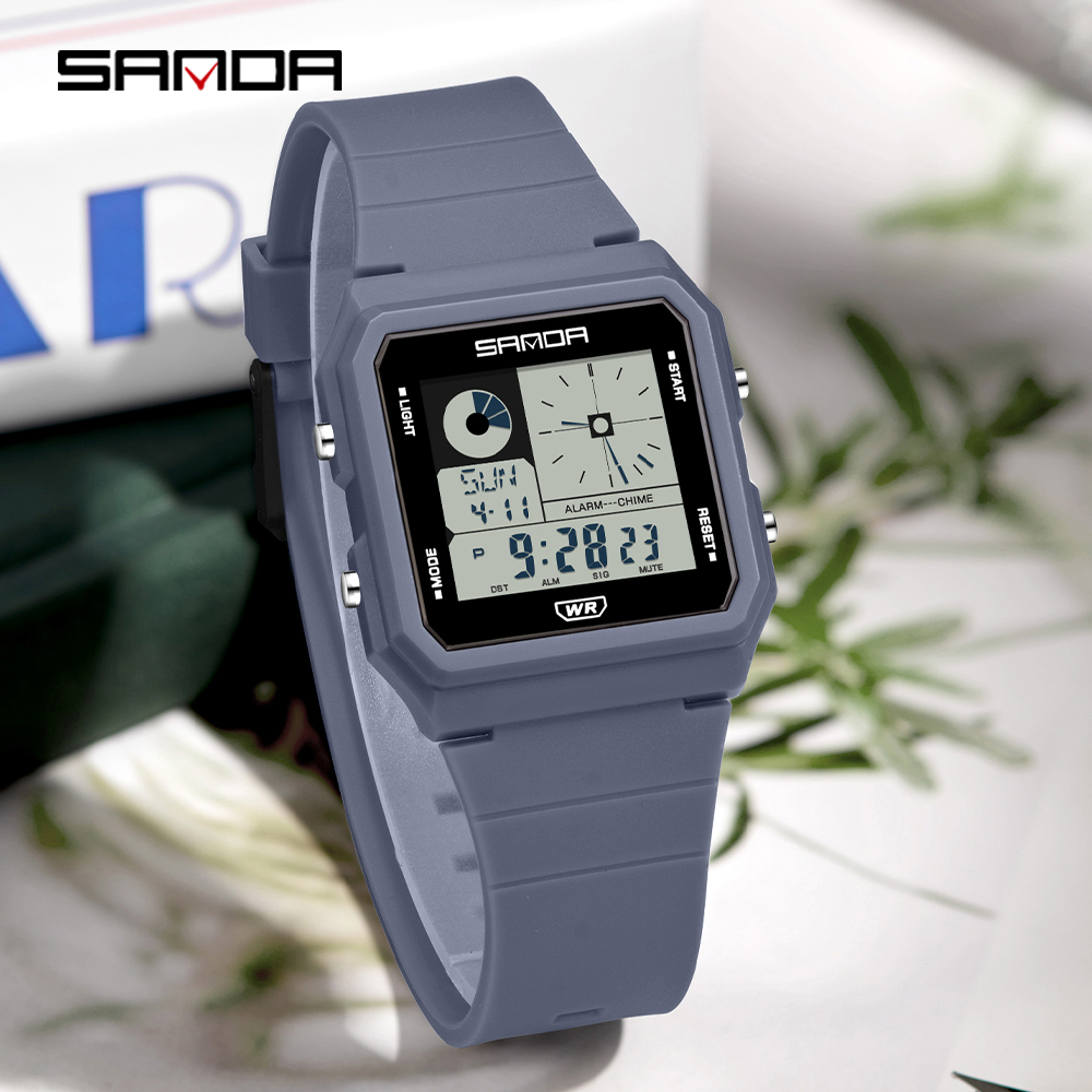 Sanda 2216 moda relógio eletrô - Tide Watch Surf avaliação e preço